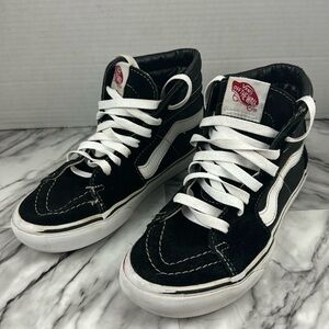 Vans Old Skool SK8HI black skateboarding sneaker shoes youth size 5